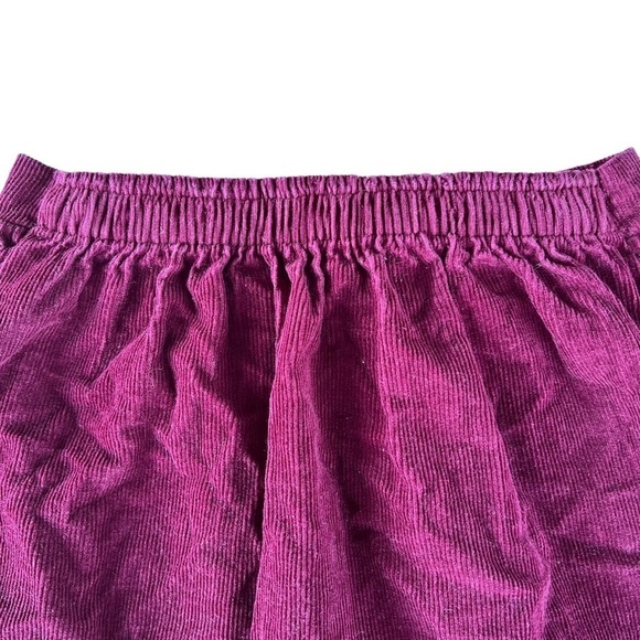 VTG Prairie Skirt Gunne Sax Style Corduroy Calico Ditzy Floral Lace 6X USA 70s - Picture 10 of 13